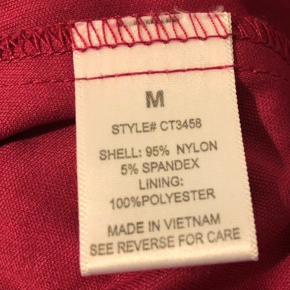 RYAN MICHELLE Dress Women's Size Medium Red Sleeveless Lace Knee Length - Picture 7 of 11